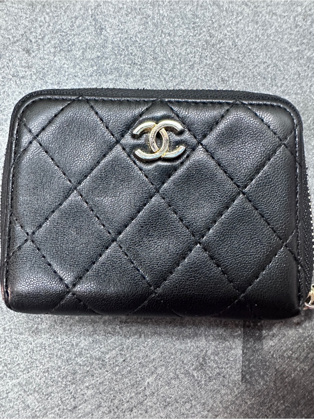 2017 CHANEL Black Quilted Leather Zip Wallet - Picture 10 of 11